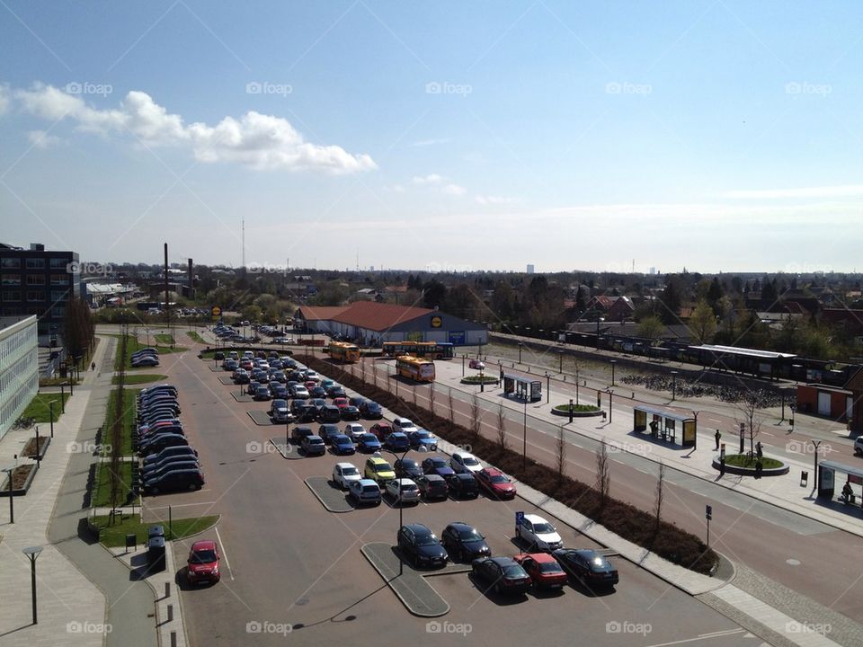 landscape cars parking denmark by xnview