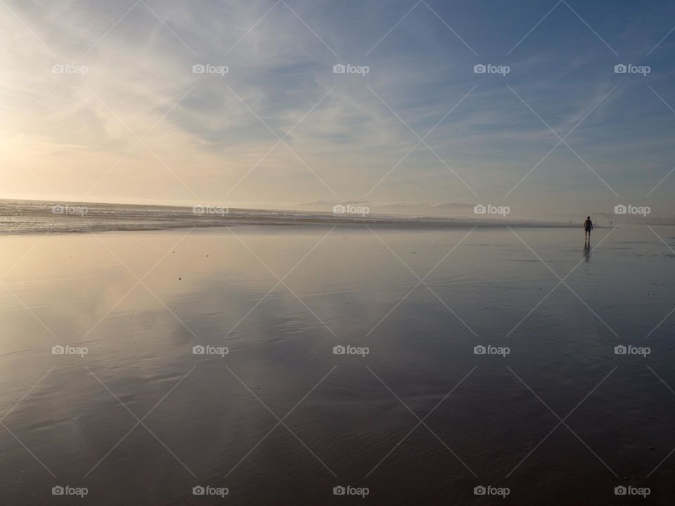 on the beach