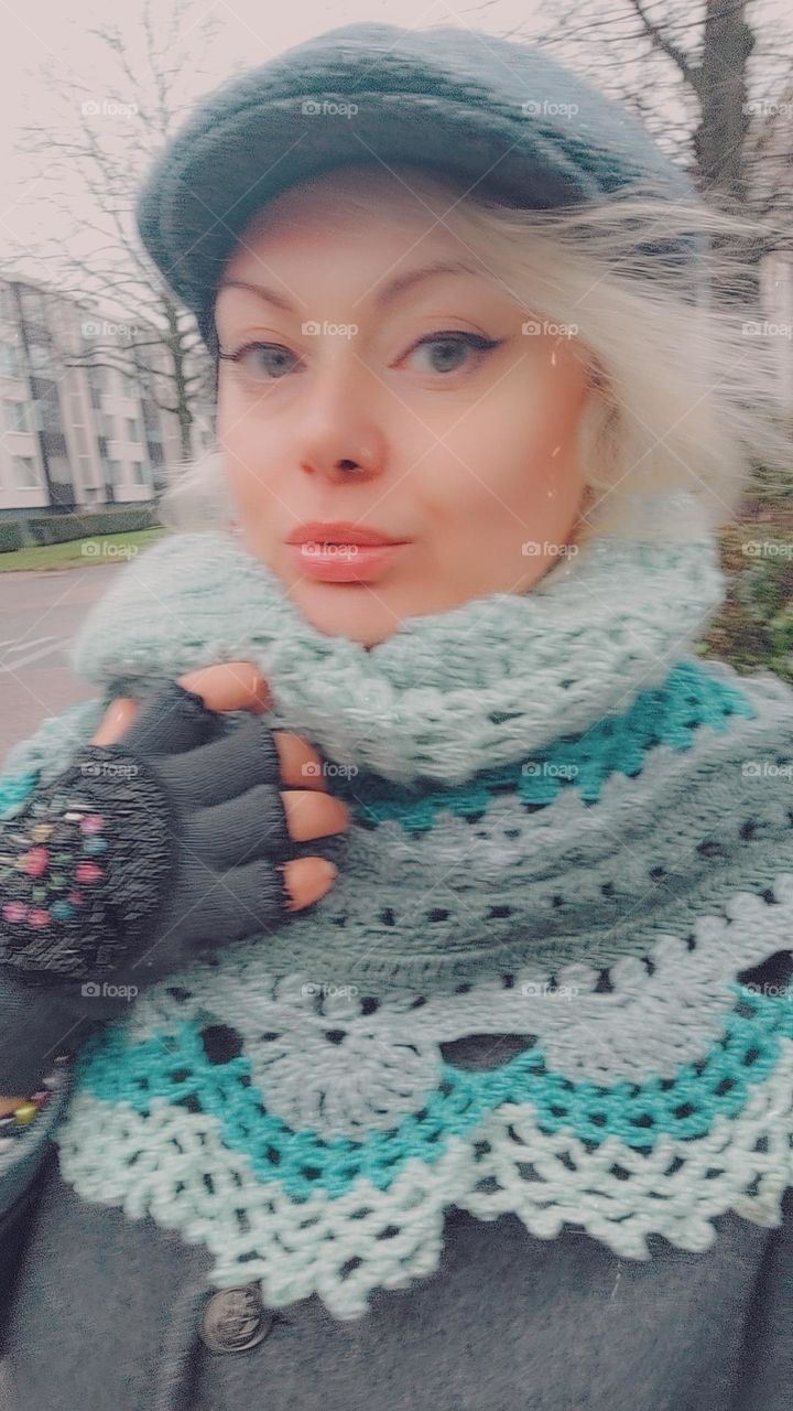 woman in winter  coat