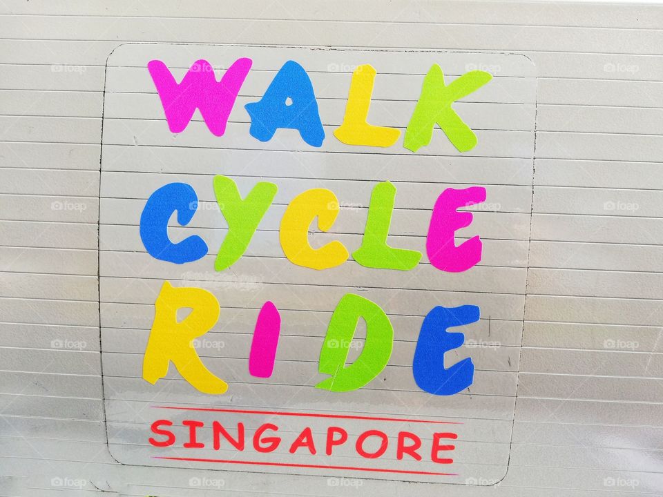 Written walk cycle ride