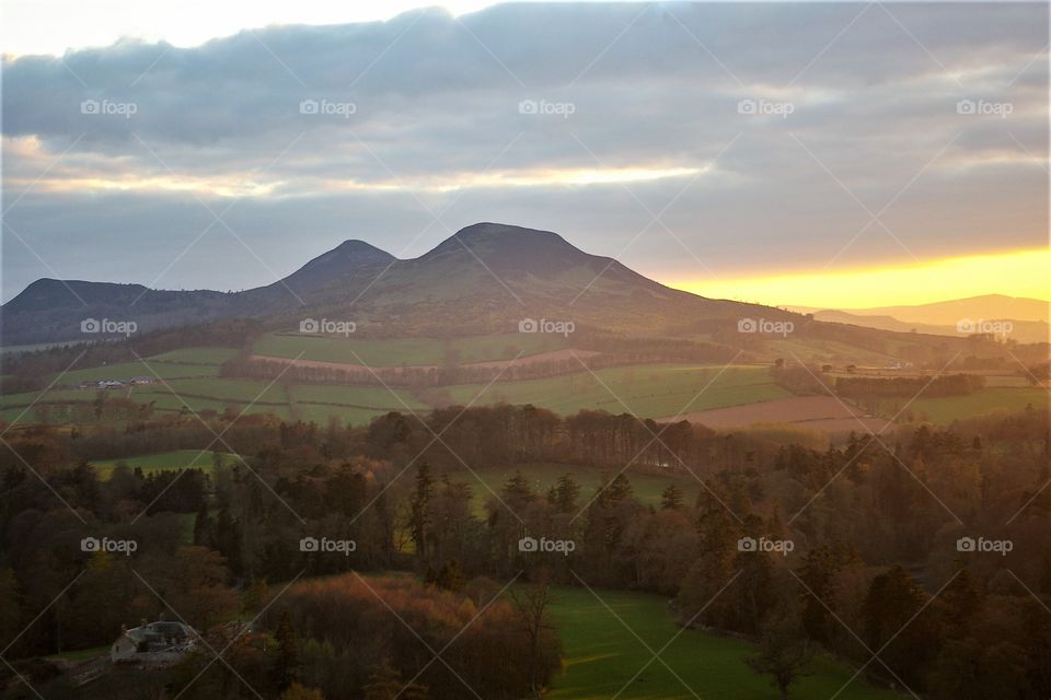 Scotland, Scottish Countryside Sunset