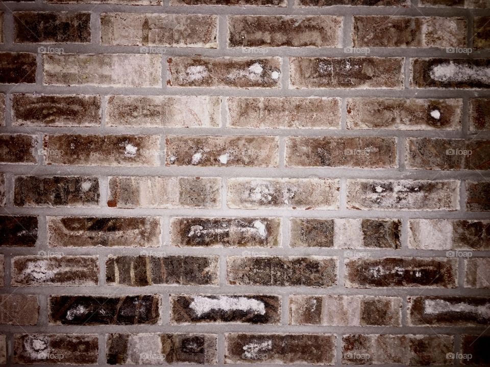 Textures in brick wall.