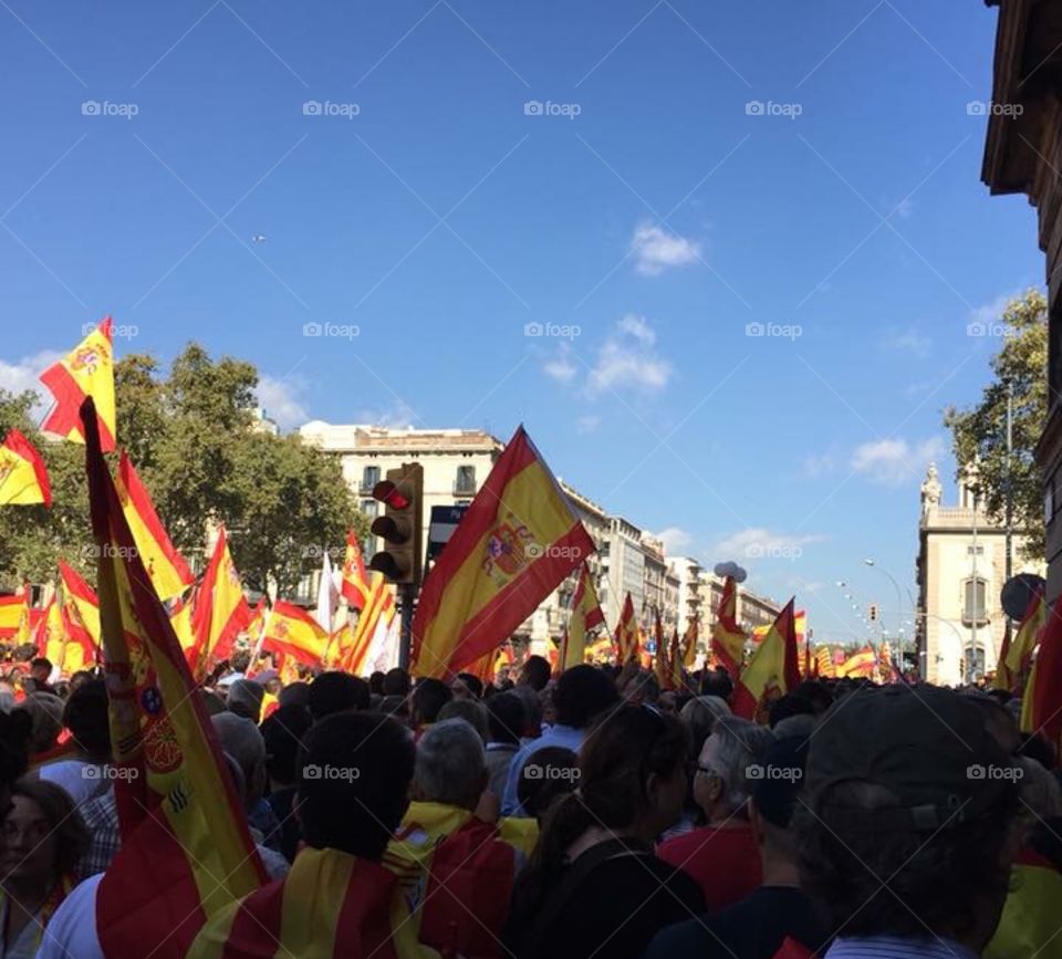 Manifestación en Cataluña 