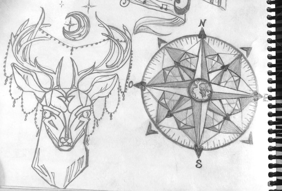 Art tattoo design 