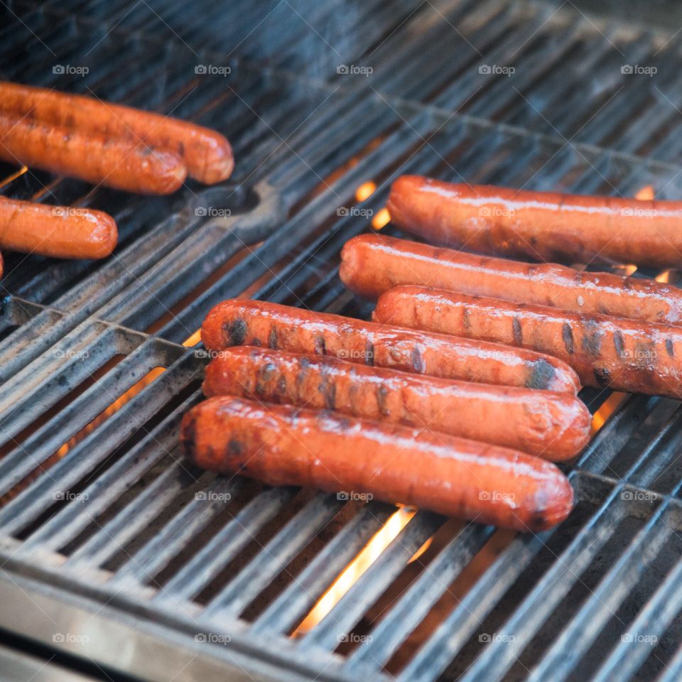 BBQ time!. Hot dogs galore