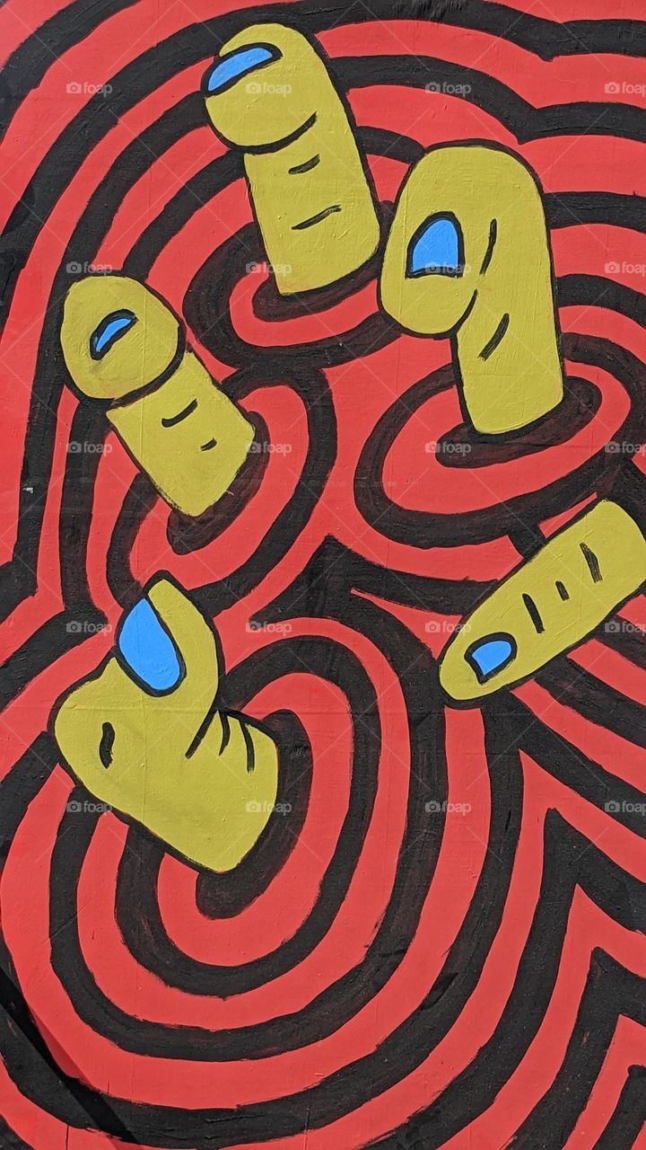 Hand visual art at sound sation Pekanbaru