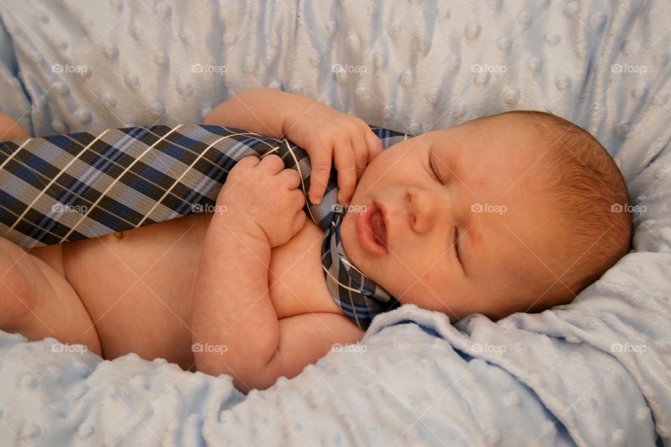 Baby boy's first necktie