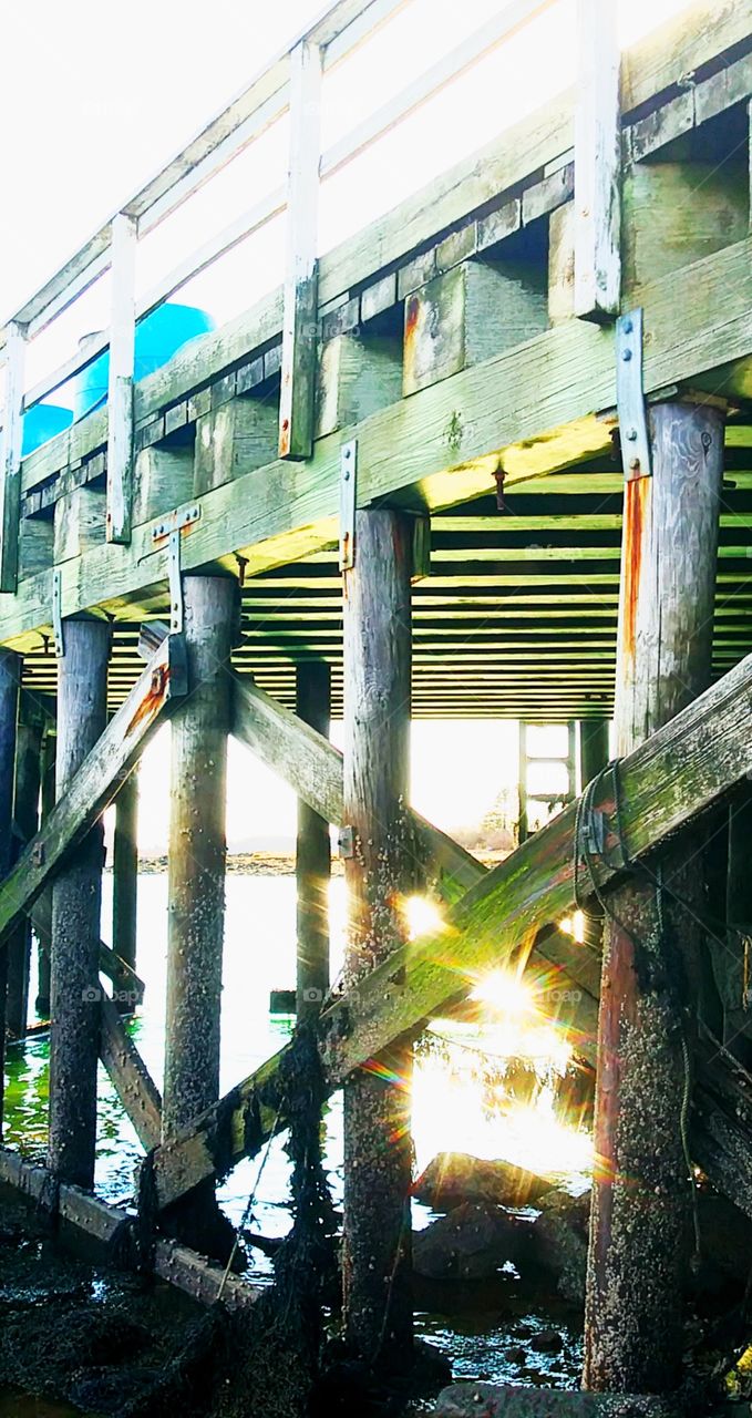 sunlight thru the pier