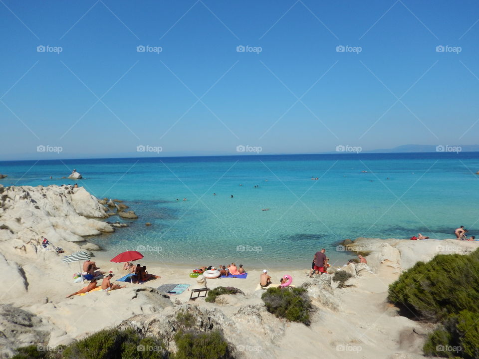 orange beach,sitonia,greece-best view