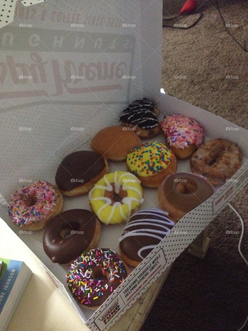 Assorted pack of 12 Krispy Kreme donuts 