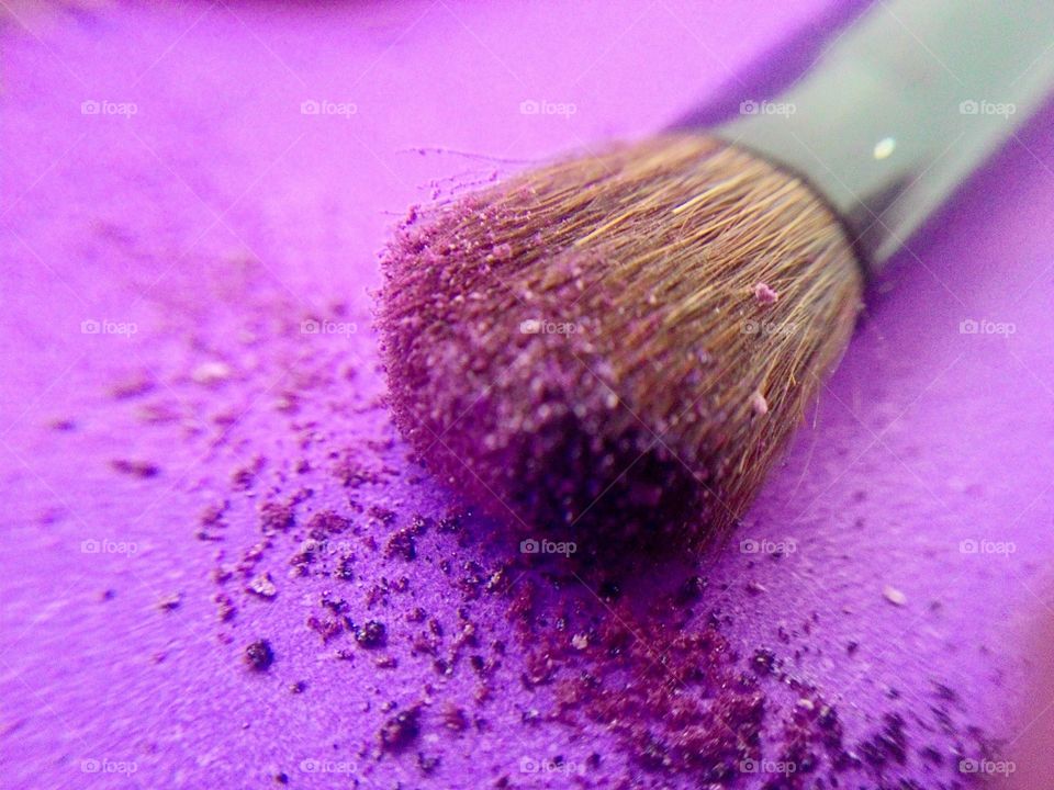 Close up of paint brush