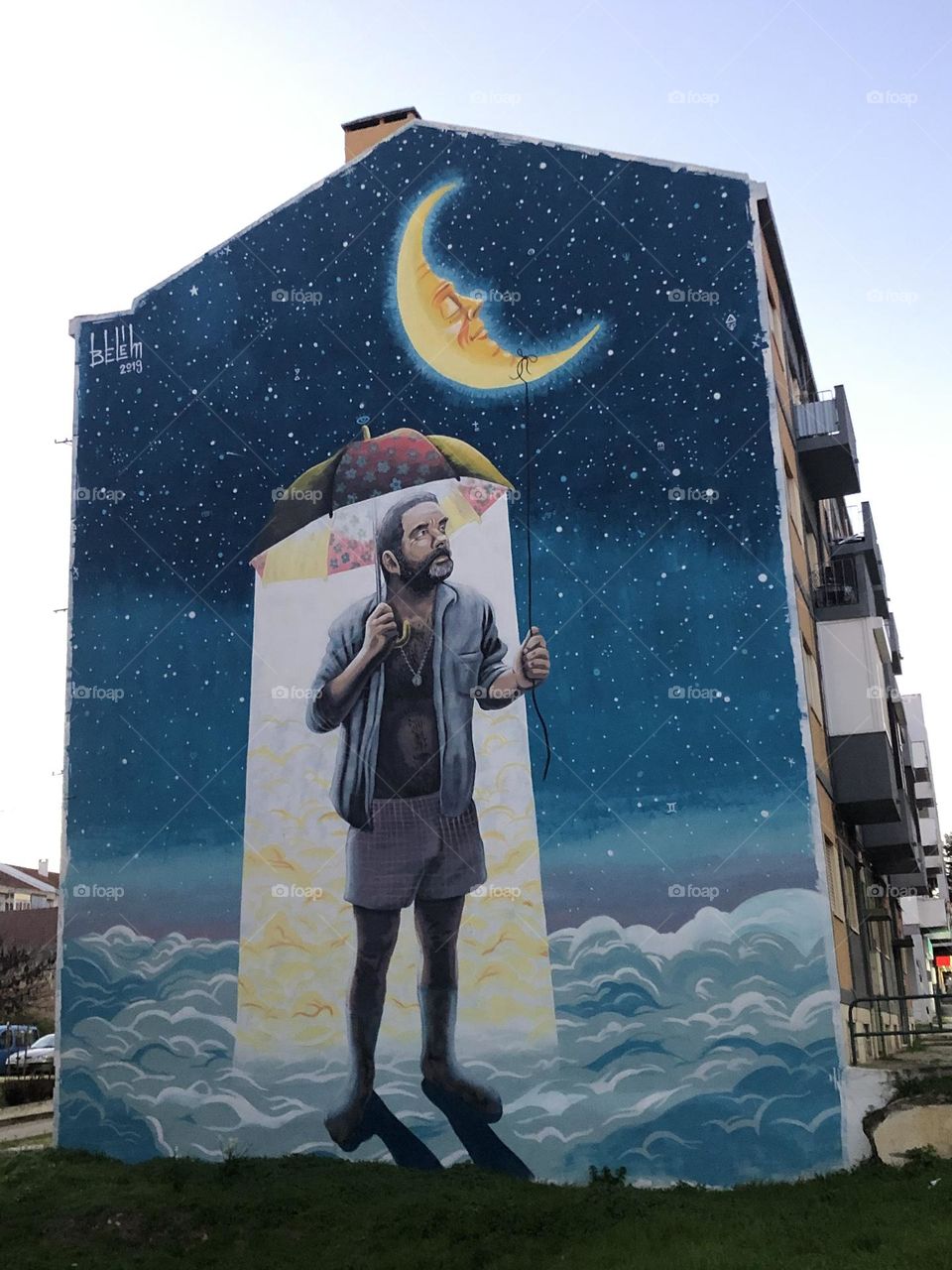 Moonlight on the city walls