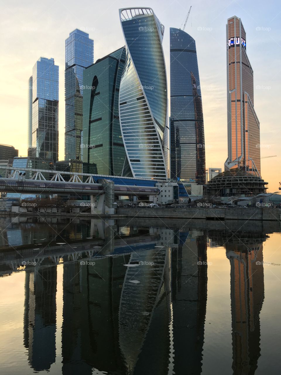 Moscow skyscrapers 