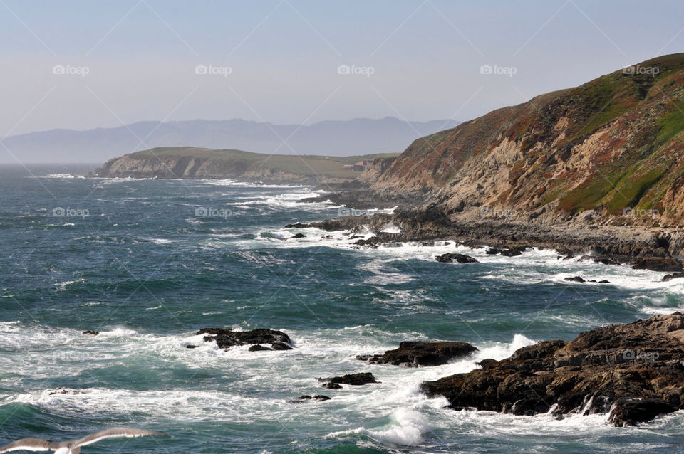 landscape ocean blue white by stephenkirsh