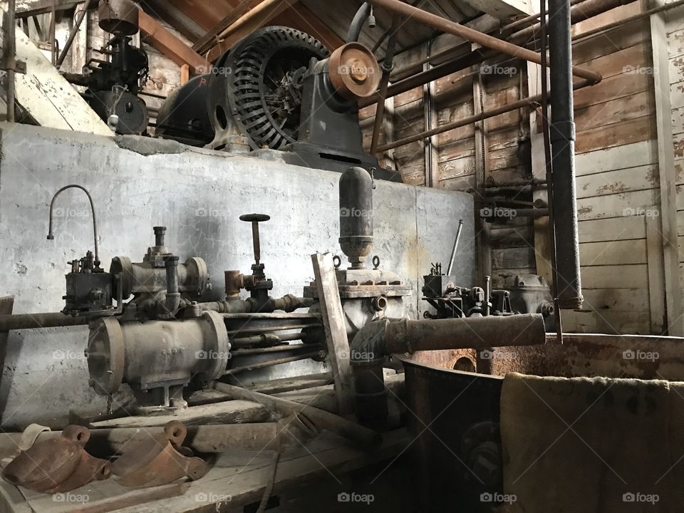 Vintage mining equipment