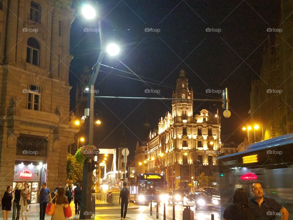 Nighttime Budapest