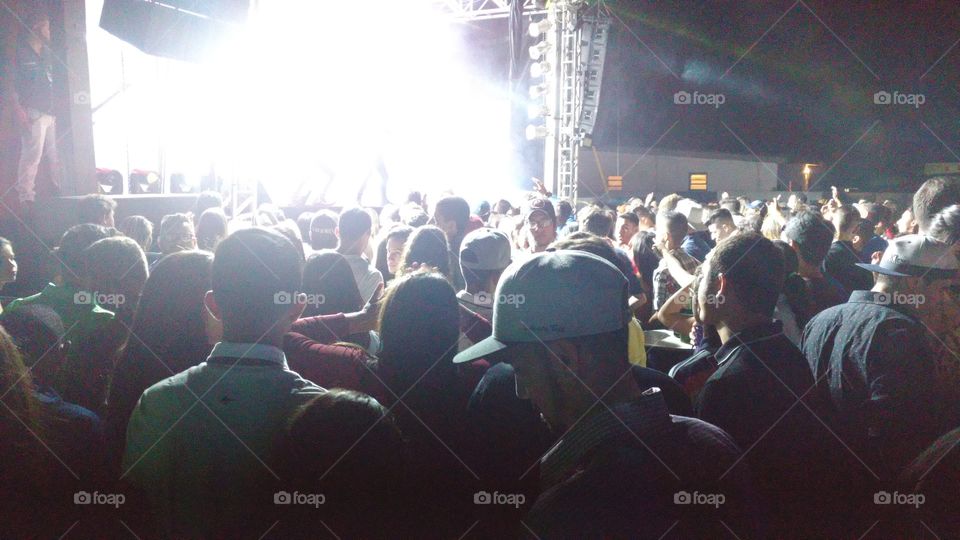 Público em show.