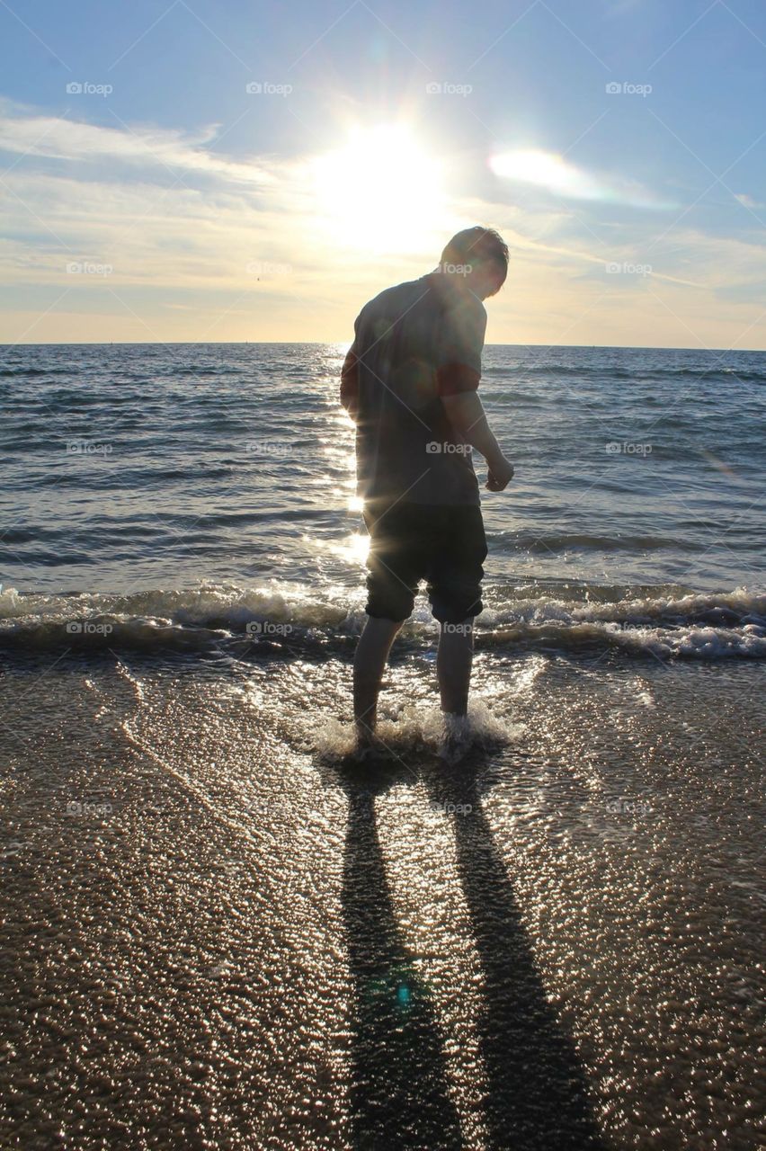 Seaside silhouette 