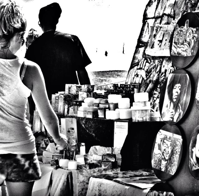 Shopping at the beach