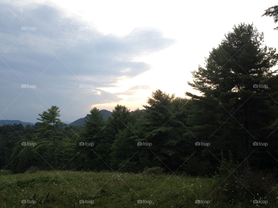 Blue Ridge Mountain Sunset