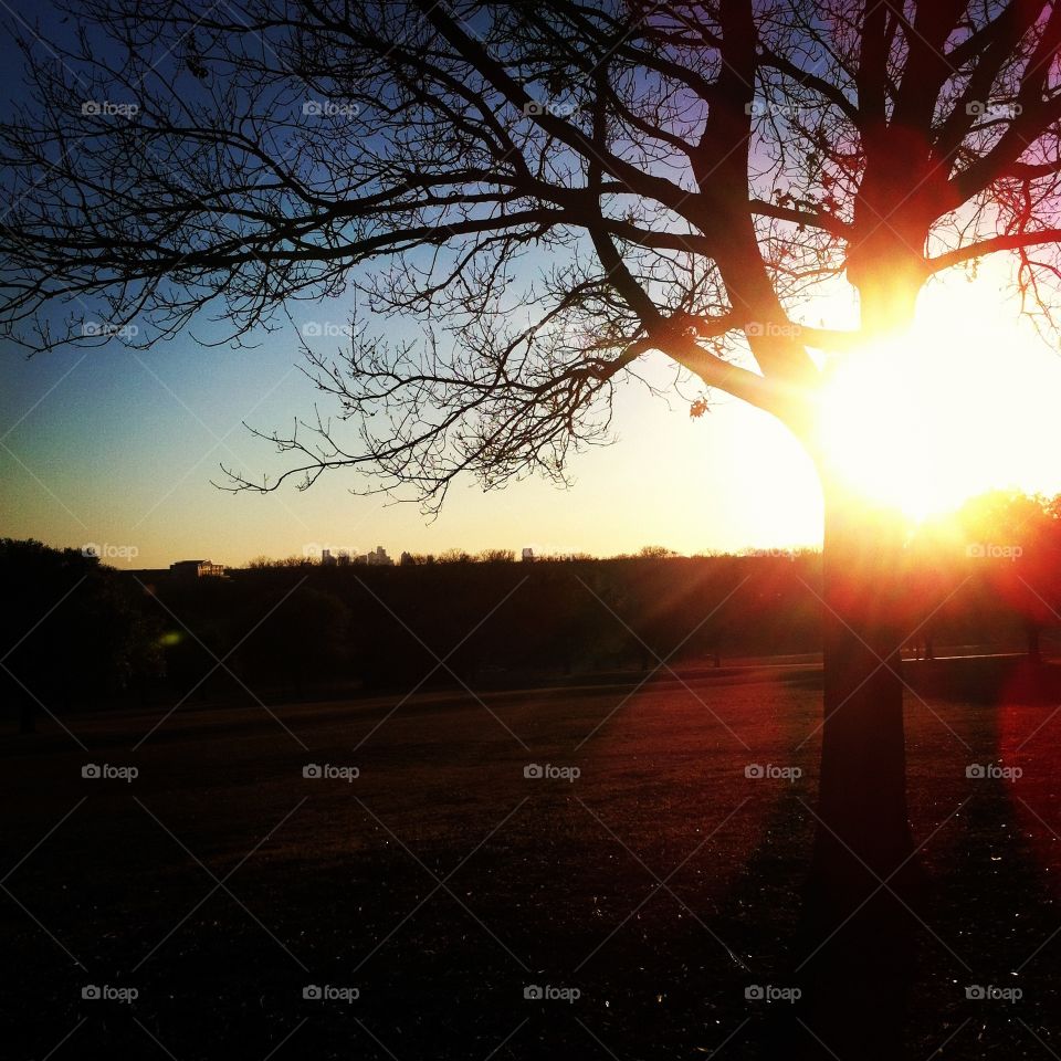 Texas sunset. Sunset in Texas 