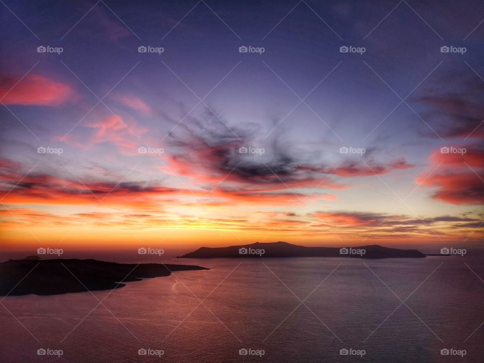 Sunset in Santorini