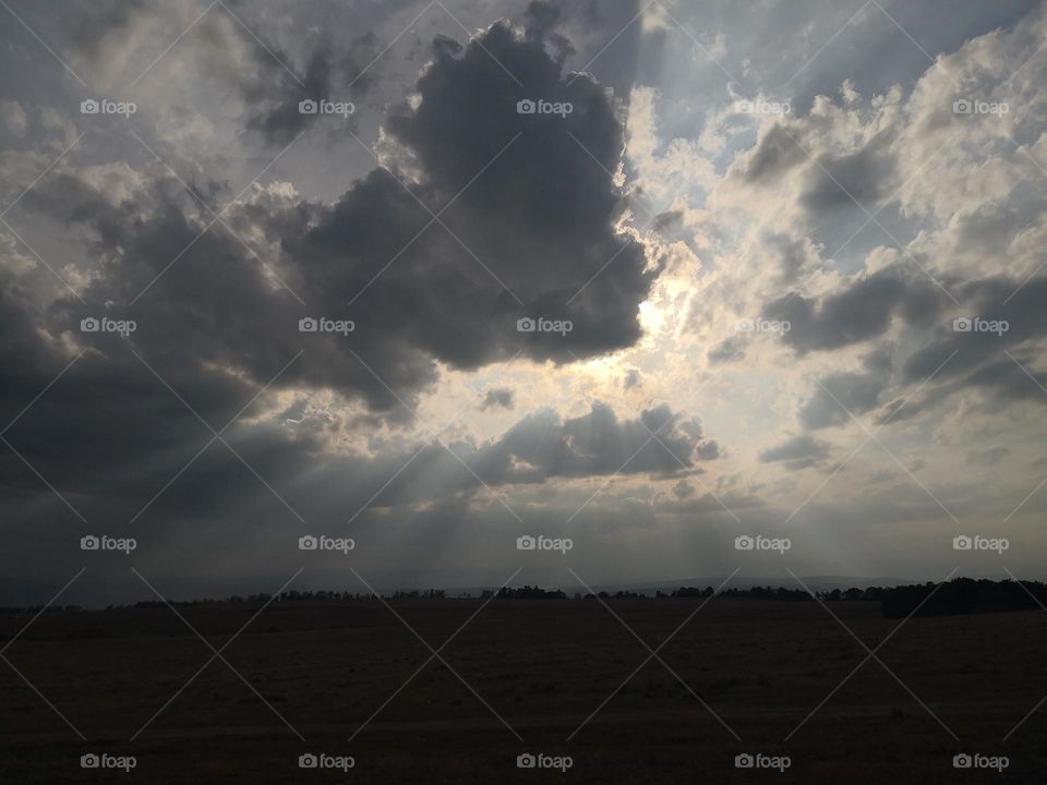 Light from the blue sky