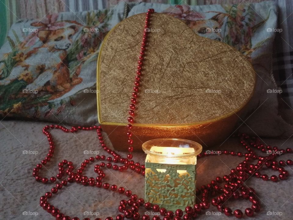 Heart shaped candy bar