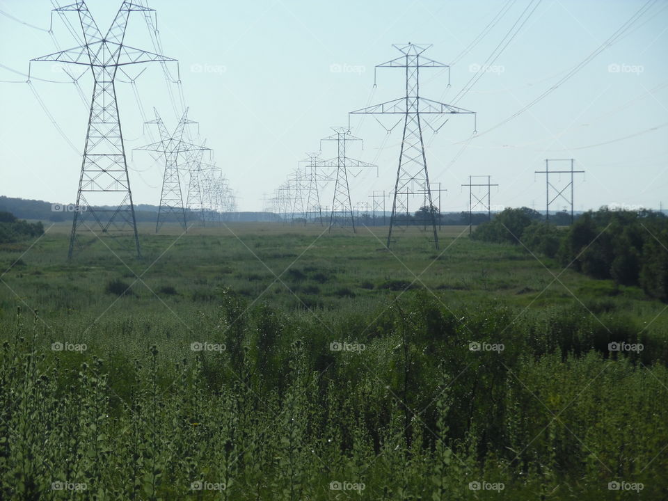 I can see for miles. I saw these power plant lines and thought what a cool 😎 picture it would be. 👣 🚶 🏃 🔥 💨