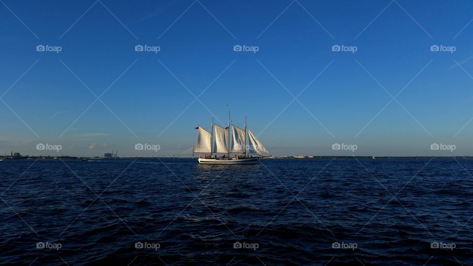 sail boat off sunrise park