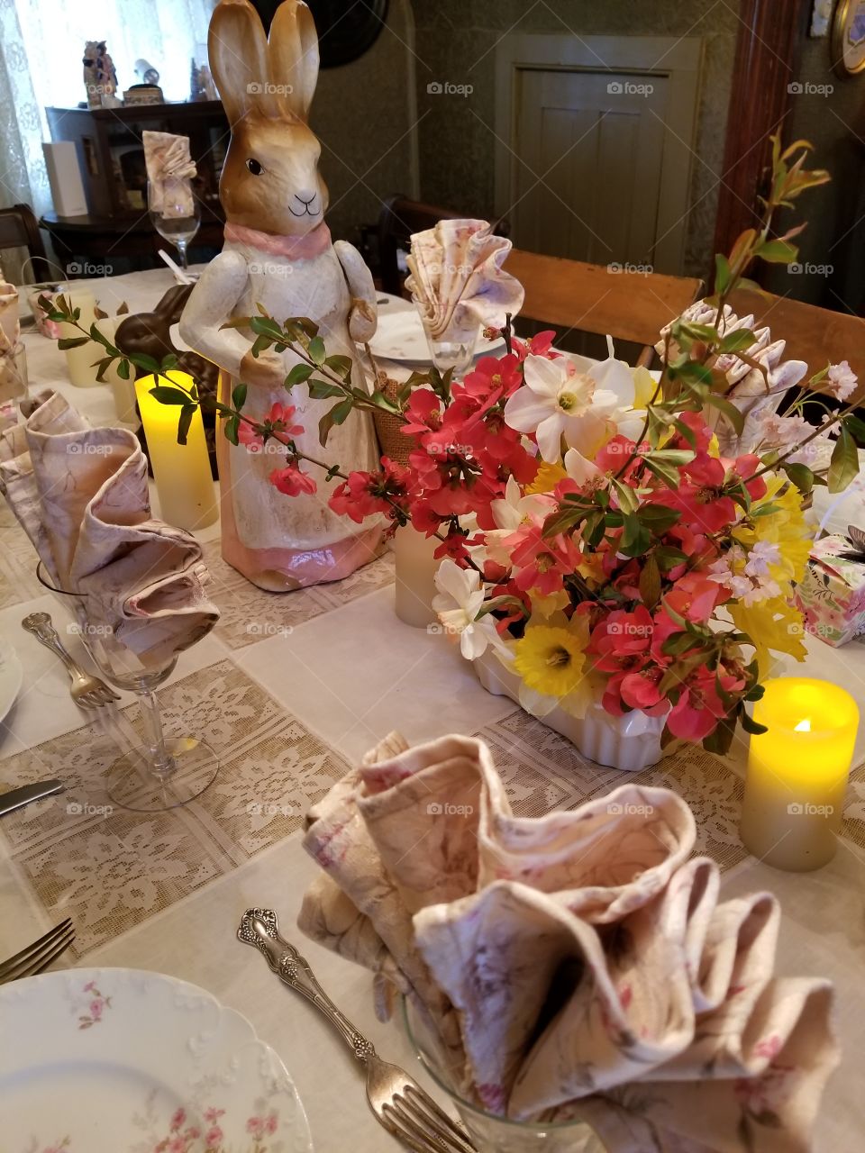 Easter table setting