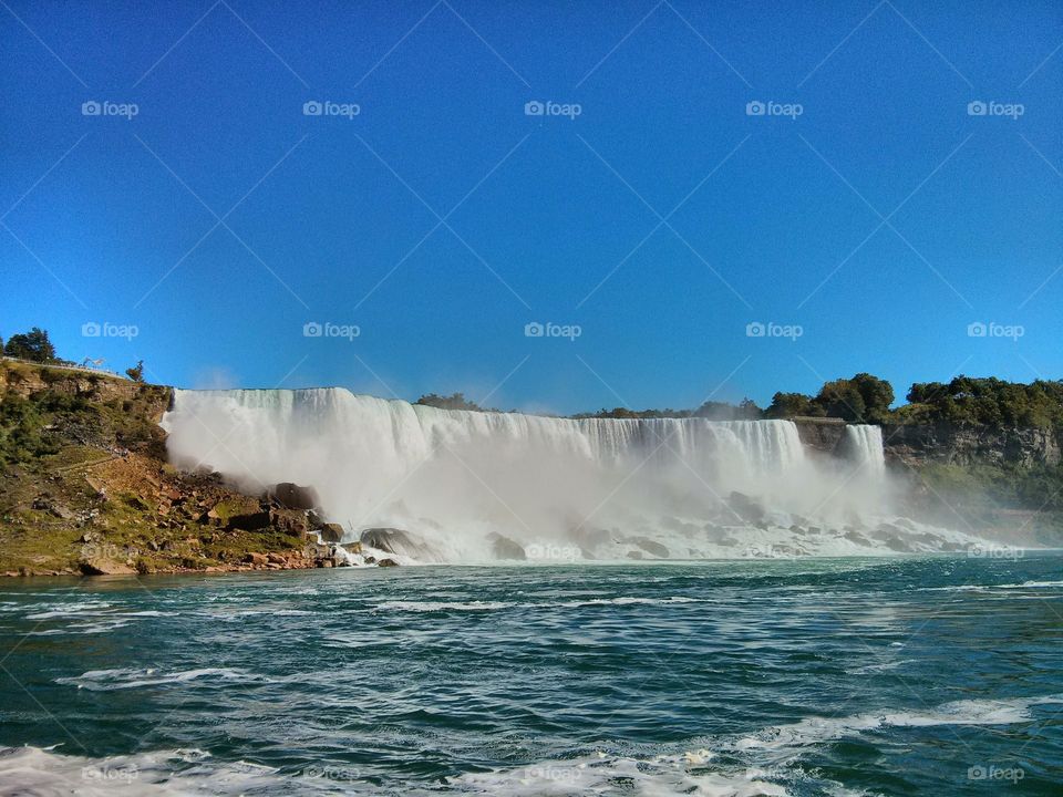 View of waterfall