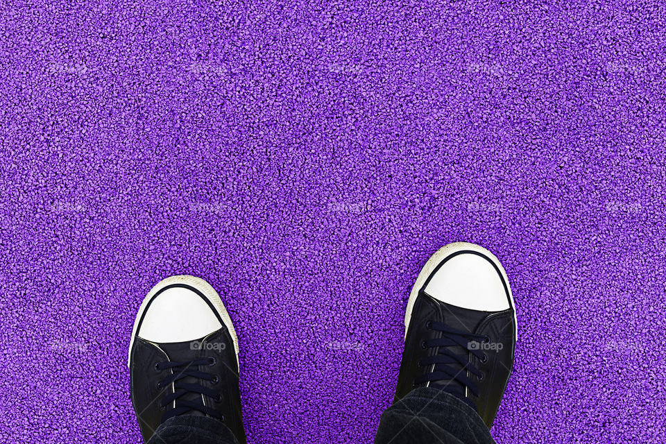 From where I stand ... violet