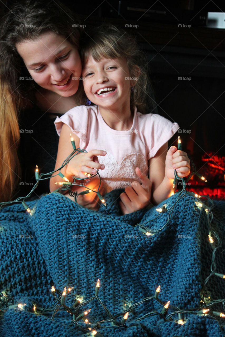 Sisters having fun