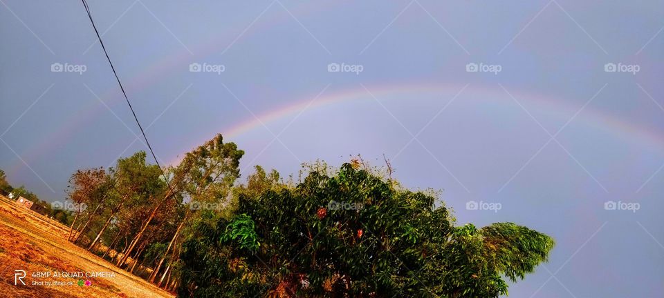 rainbow after storm