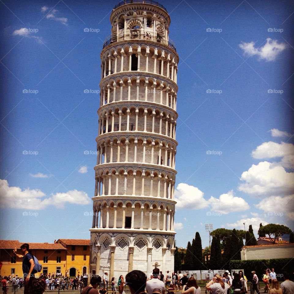 italy tower leaning pisa by financepk