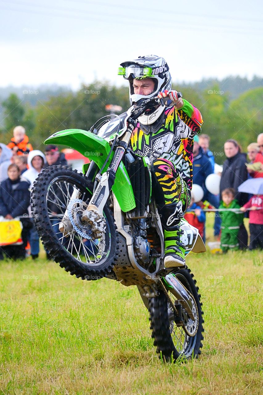 Motocross driver