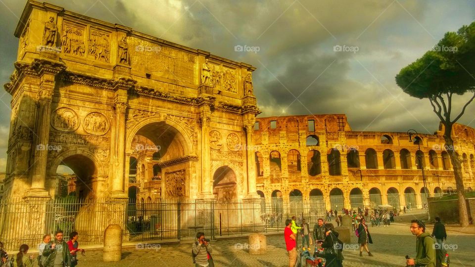 Arco, triumph, Rome, coliseum, Trajan, Emperor, Constantine,