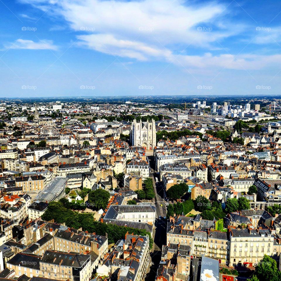 Nantes from above