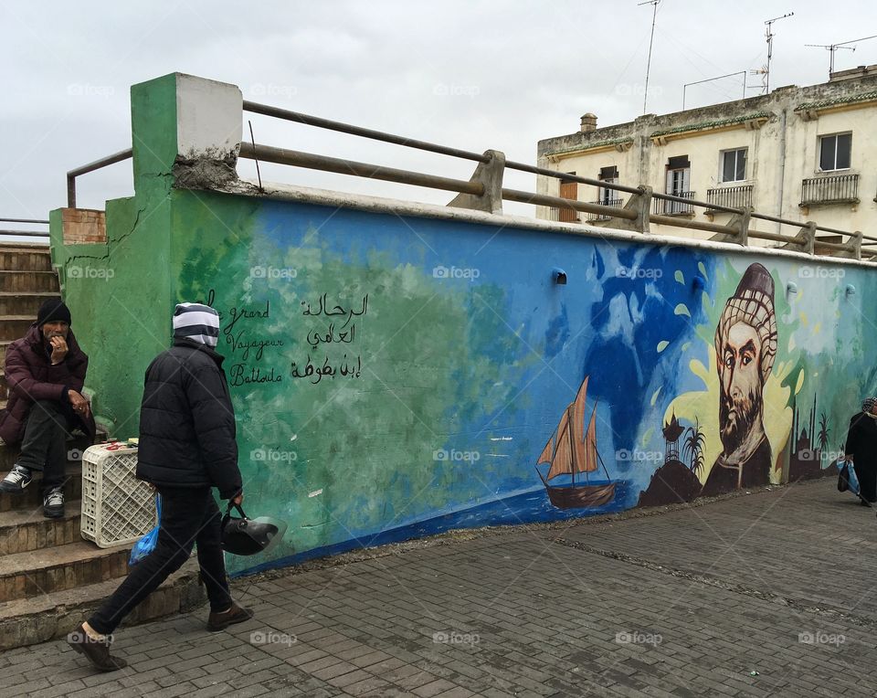 Graffiti, People, Street, Adult, City