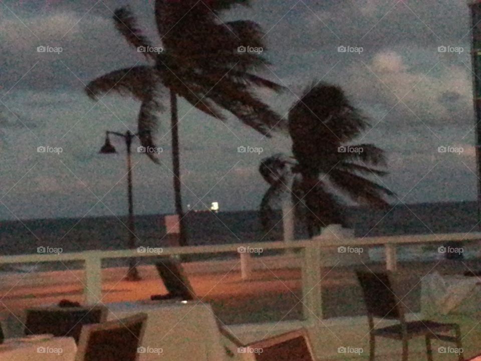 View from Steakhouse on Ft Lauderdale Beach