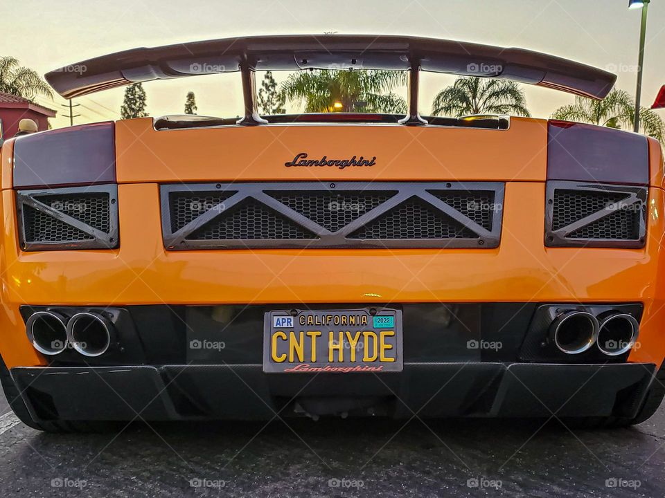 Can't hide from a Lamborghini with custom license plates
