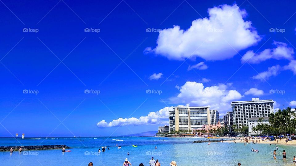 Waikiki beach  Hawaii