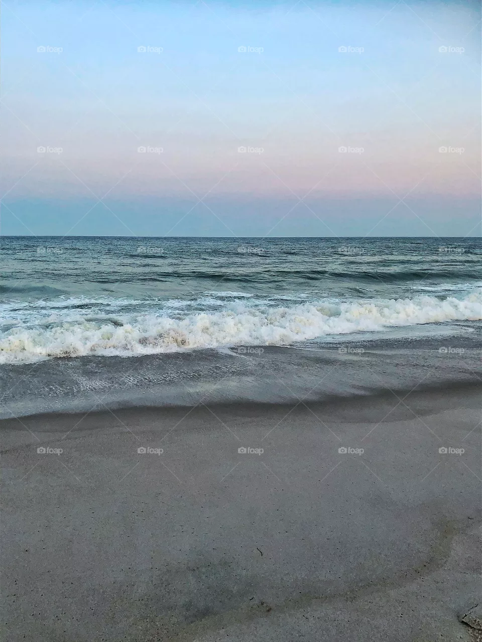 Sunset on the beach New Jersey shore
