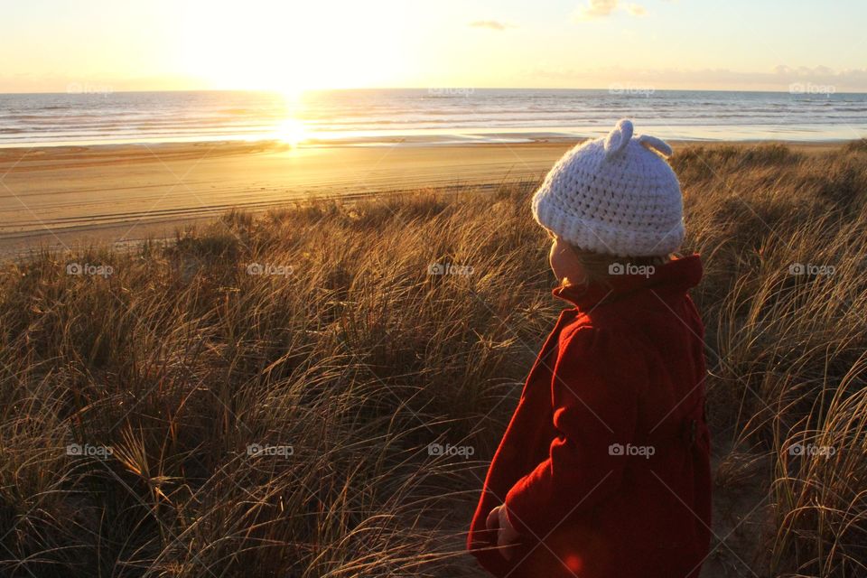 sunset at the beach