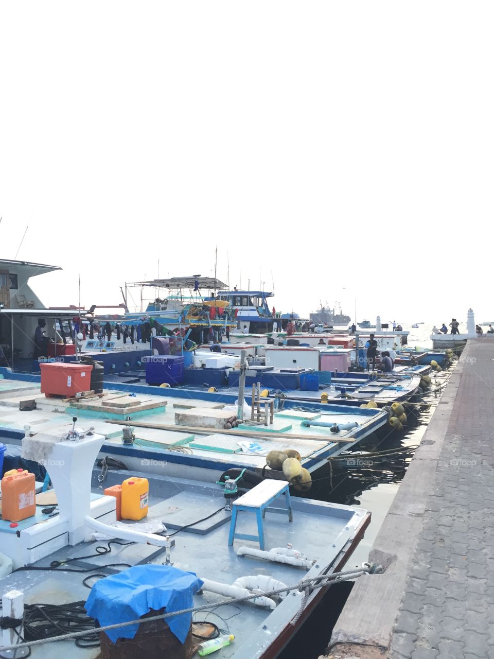 Maldives fishing boats