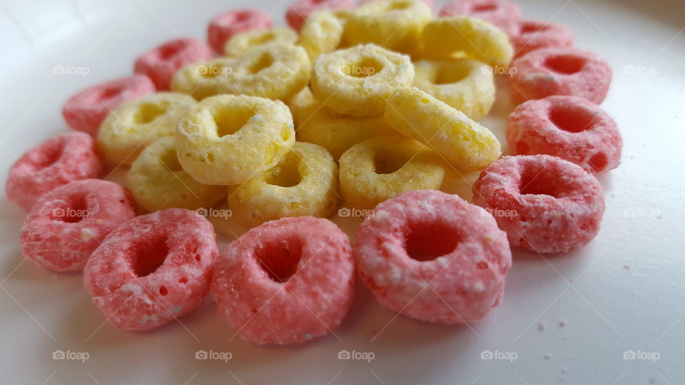 pink cereal