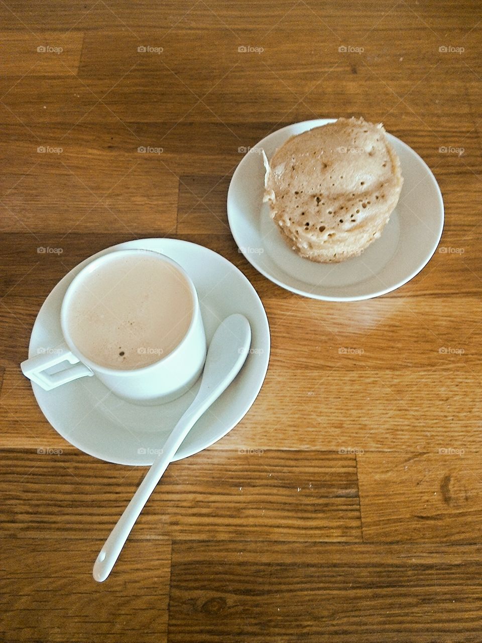 Cup of coffee and bad biscuit