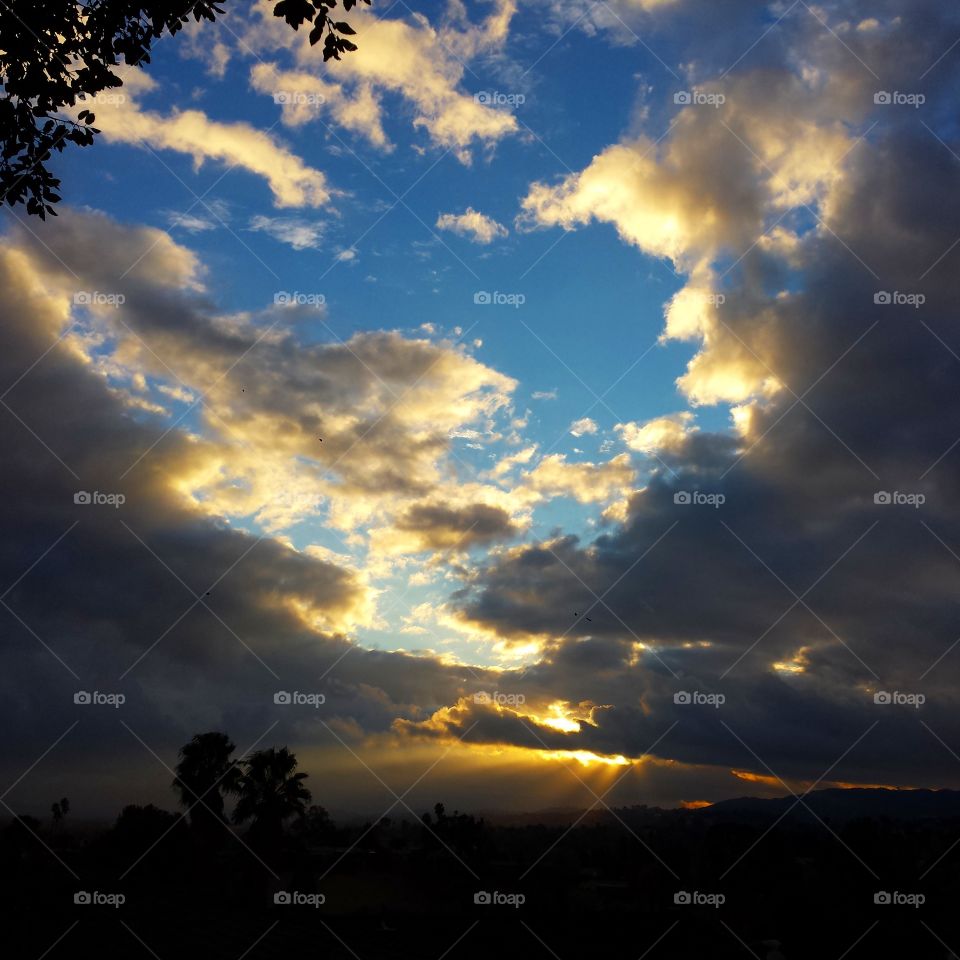 puffy cumulus clouds