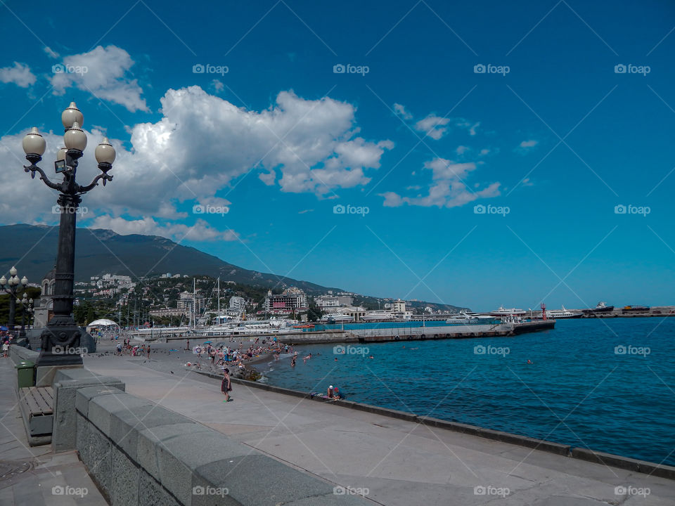 Black Sea coast in Yalta